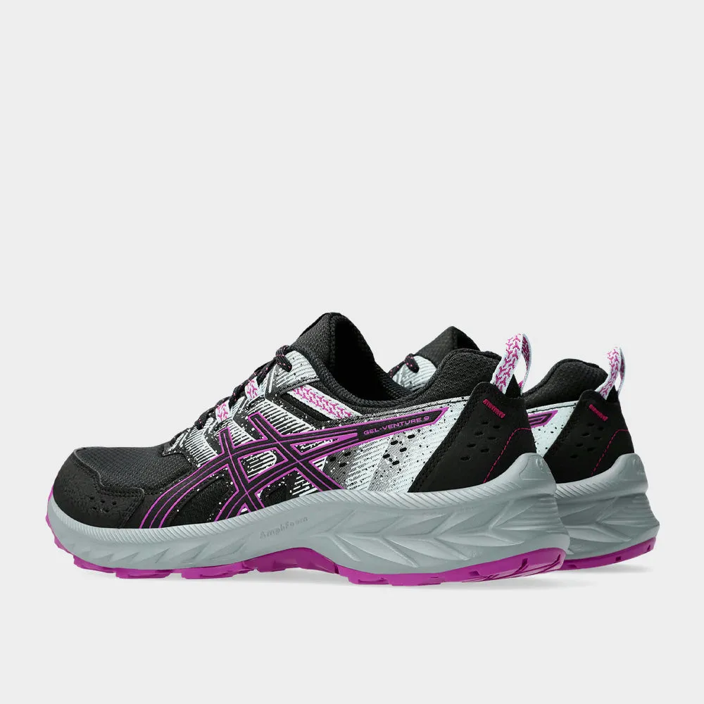 Asics Womens GeL-Venture 9 Trail Running Black/grey/pink _ 182780 _ Black