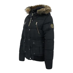 Bebe Women's Rib Bottom Puffer Jacket