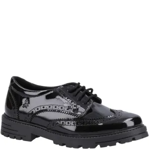 Black Maxine Patent Senior School Shoes