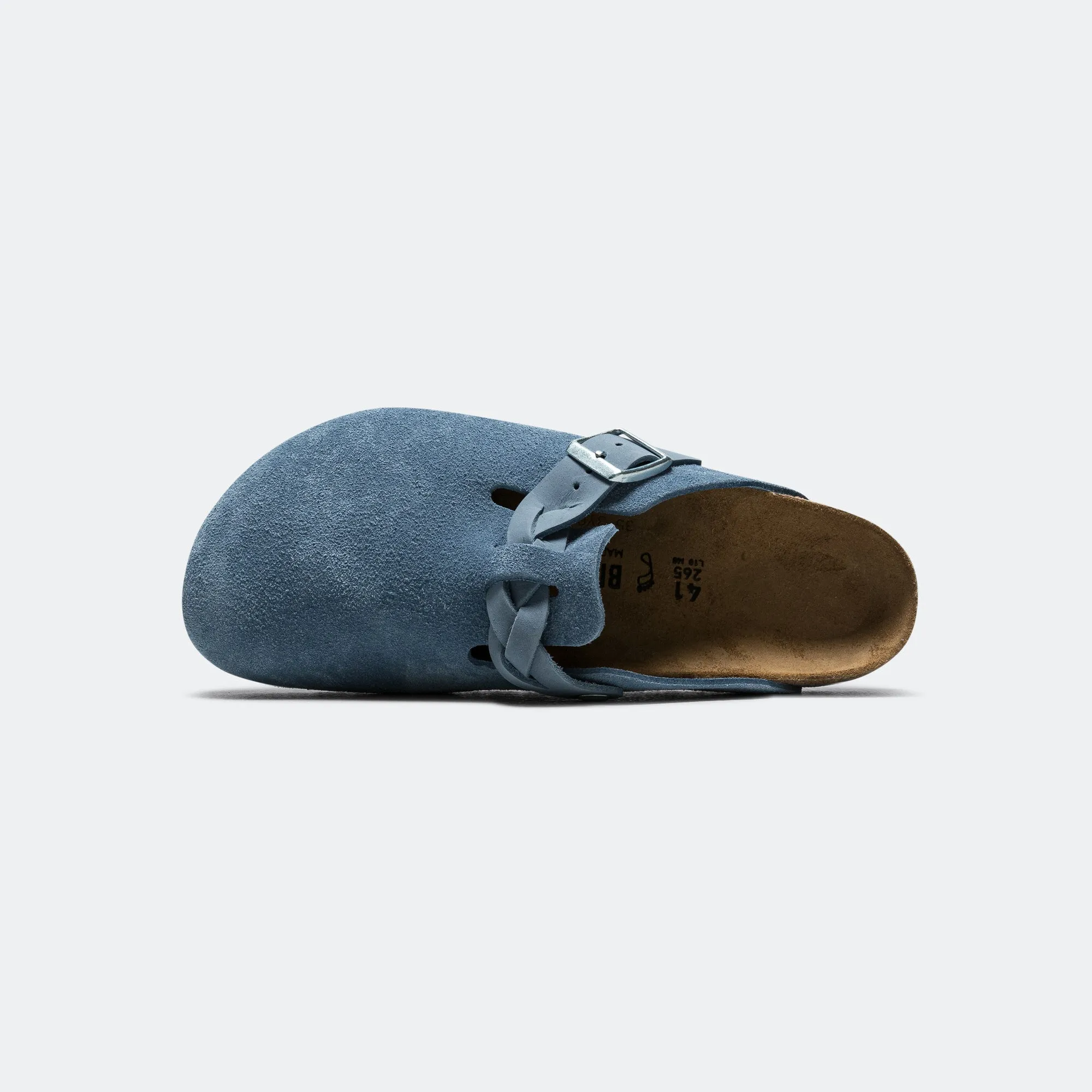 Boston Braided - Elemental Blue Suede Leather