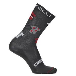 Castelli Women's Pazzo 18 Sock - Gray