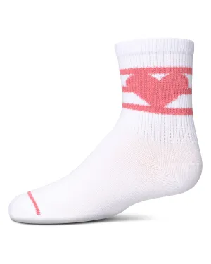 Girls Sweetheart Cotton Blend Crew Socks