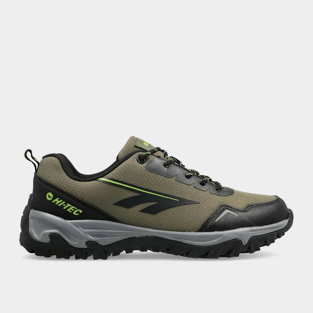 Hi-Tec Mens Voyager Ii Outdoor Sneaker Green/Black _ 182653 _ Green