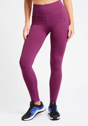 Performance Full Length High Waisted Leggings-Purple