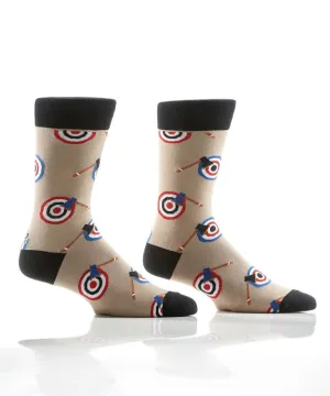 "Axe Throwing" Cotton Dress Crew Socks by YO Sox -Large - SALE