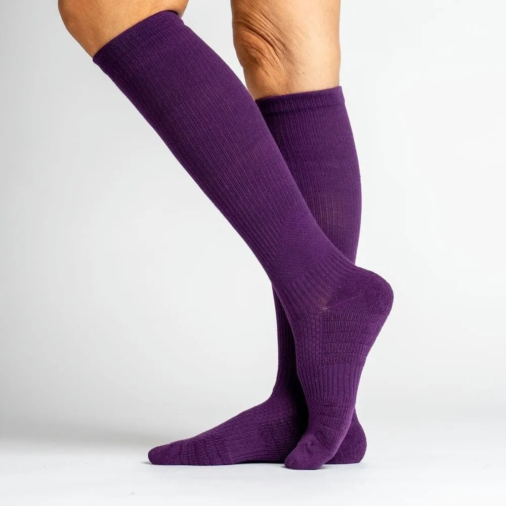 Royal Purple Compression Socks