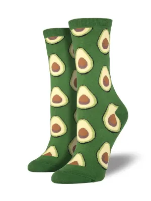 SOCKSMITH WOMENS AVOCADO PARROT GREEN